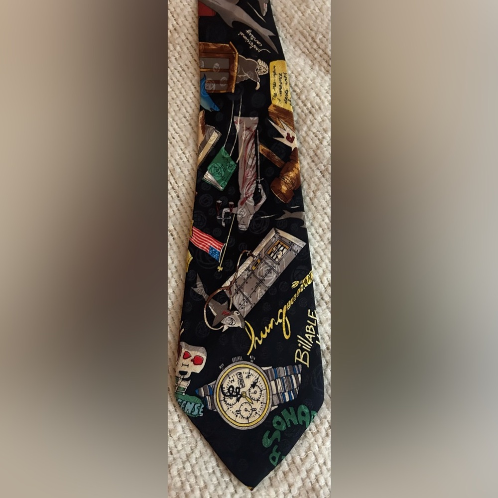 Men’s tie for an Immigration attorney or judge.
